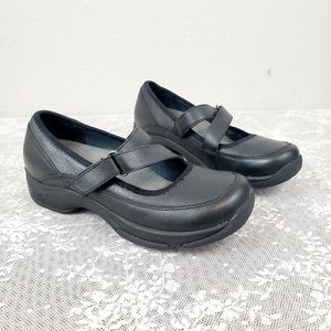 DANSKO Black Adjustable Strap Shoes!
